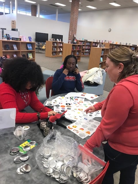 WSHS Students participating in Art your Heart out
