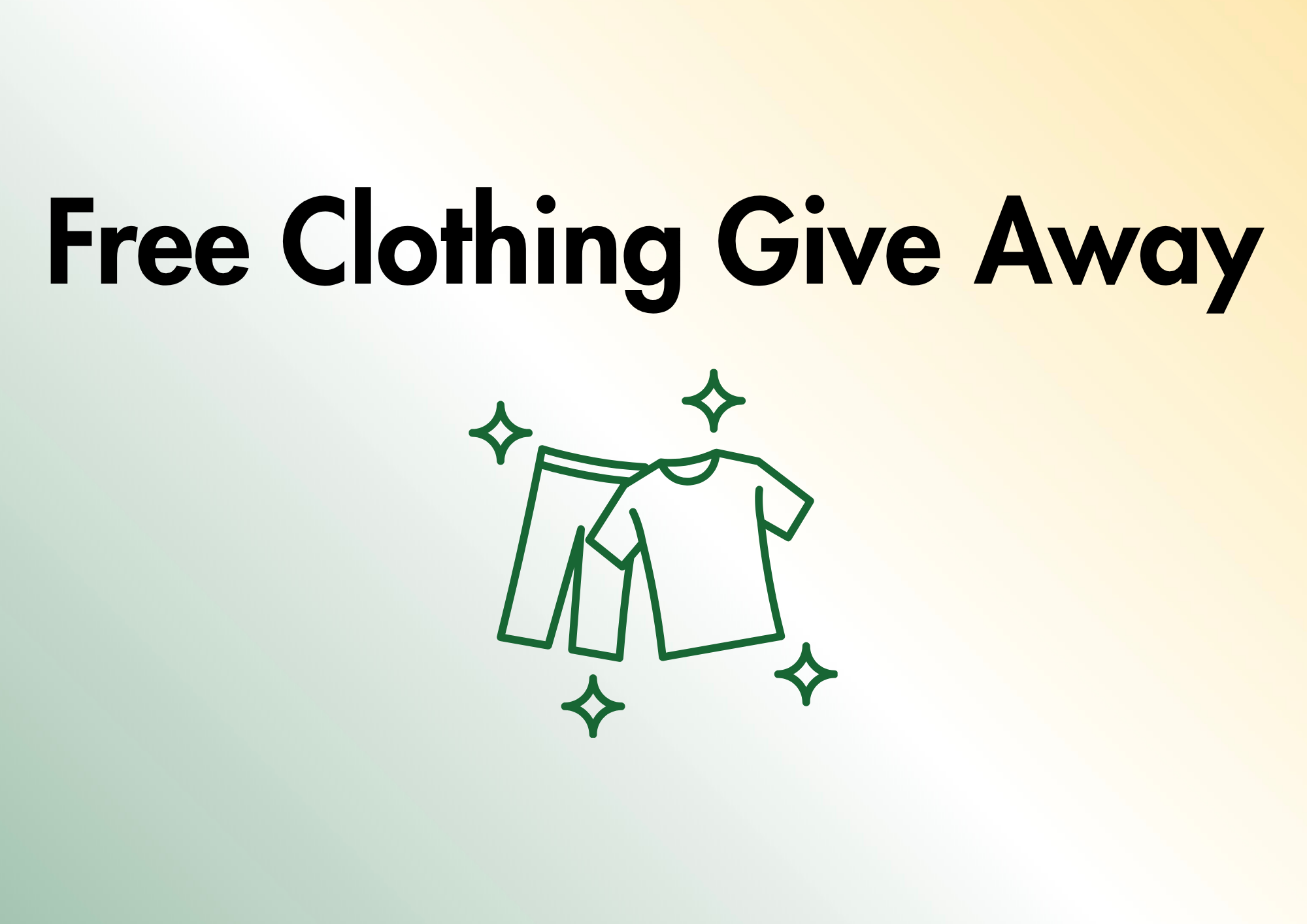 Free Clothing Giveaway